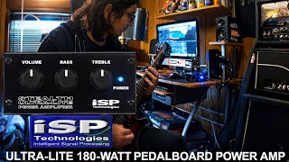Video thumbnail for ISP Technologies Stealth Ultra-Lite 180-watt Pedalboard Power Amp. Metal Demo by Solomonic Demons
