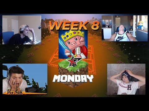 Youtubers react to Technoblade destroying in Minecraft Monday week 8