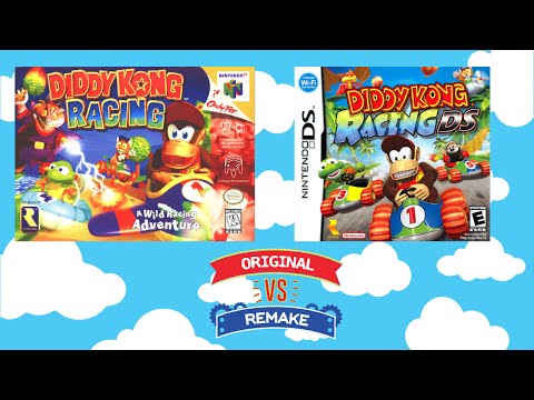 Original VS Remake - Diddy Kong Racing - N64 VS DS