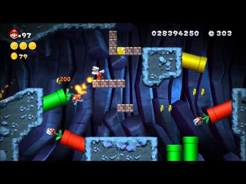 New Super Mario Bros. U - Levels 1-1 and 1-2!