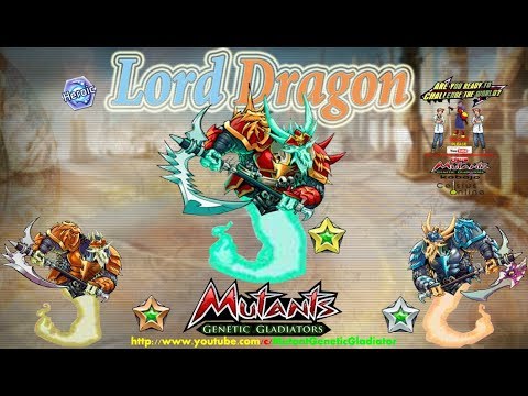 Mutant Genetic Gladiator : Lord Dragon Gold Cross Breed