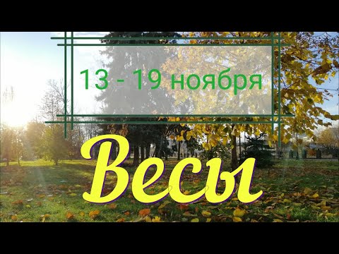 ВЕСЫ ♎️с 13 по 19 ноября.