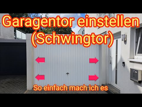 Anleitung: Garagentor einstellen (Schwingtor) - Hörmann, Novoferm, Normstahl, Teckentrup! In deutsch