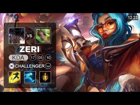 Zeri vs Nilah ADC - KR Challenger - Patch 12.23 Season 12