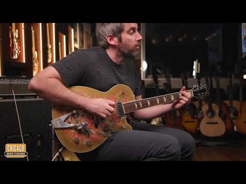 Gretsch Custom Shop Stephen Stern Masterbuilt G6128 Custom Shop Gold Paisley 2018 - Zac Brown image 11