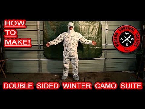 DIY Double Sided Winter Snow Camo Suite / HOW TO MAKE