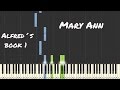 Mary Ann - Alfred´s Basic Adult All in One Piano Course - Book 1 - p. 37