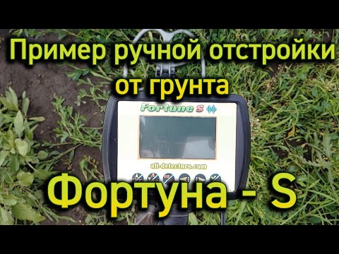 Fortuna-S Example of manual ground balance