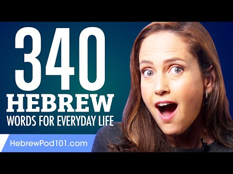 340 Hebrew Words for Everyday Life - Basic Vocabulary #17