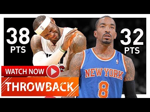 Throwback: LeBron James vs J.R. Smith Duel Highlights (2014.04.06) Heat vs Knicks - EPIC!