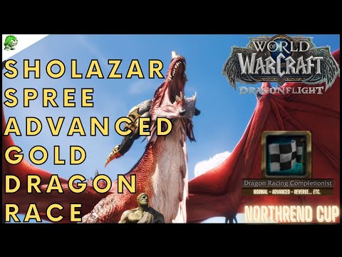 WoW Dragonflight Sholazar Spree Advanced Gold Dragonriding Race