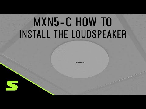 Инструкция по установке акустической системы Shure MXN5-C с помощью A-MXN5-TB