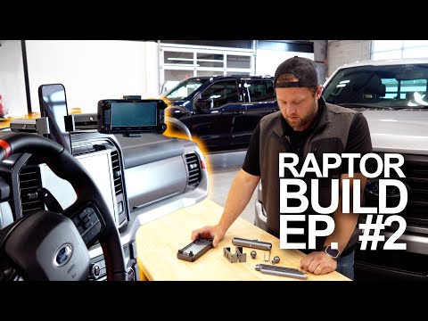 Installing Raptor Dash Mount + Device Holders // 2023 Raptor Build Ep.2