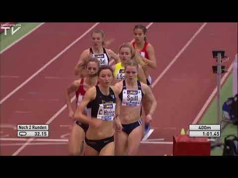 Start-Ziel-Sieg für Christina Hering | Hallen-DM 2018 Dortmund