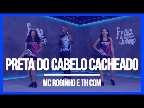 Preta do Cabelo Cacheado - Mc Roginho e Th Cdm |Coreografia Tiktok adaptações Free Dance #boradançar