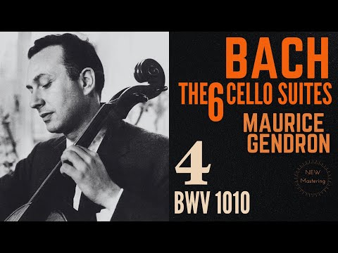 Bach - Cello Suite No. 4 in E flat Major, BWV 1010 (reference record.: Maurice Gendron / REMASTERED)