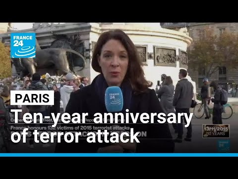 Parisians lay tributes on ten-year anniversary of November 13 attacks • FRANCE 24 English