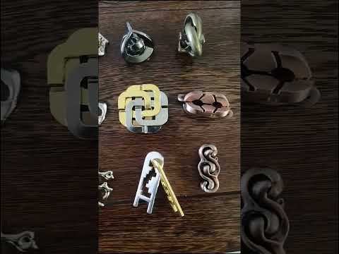 Classic IQ Metal Brain teaser Magic Baffling Puzzles Game Toys for Children Adults Funny Gifts