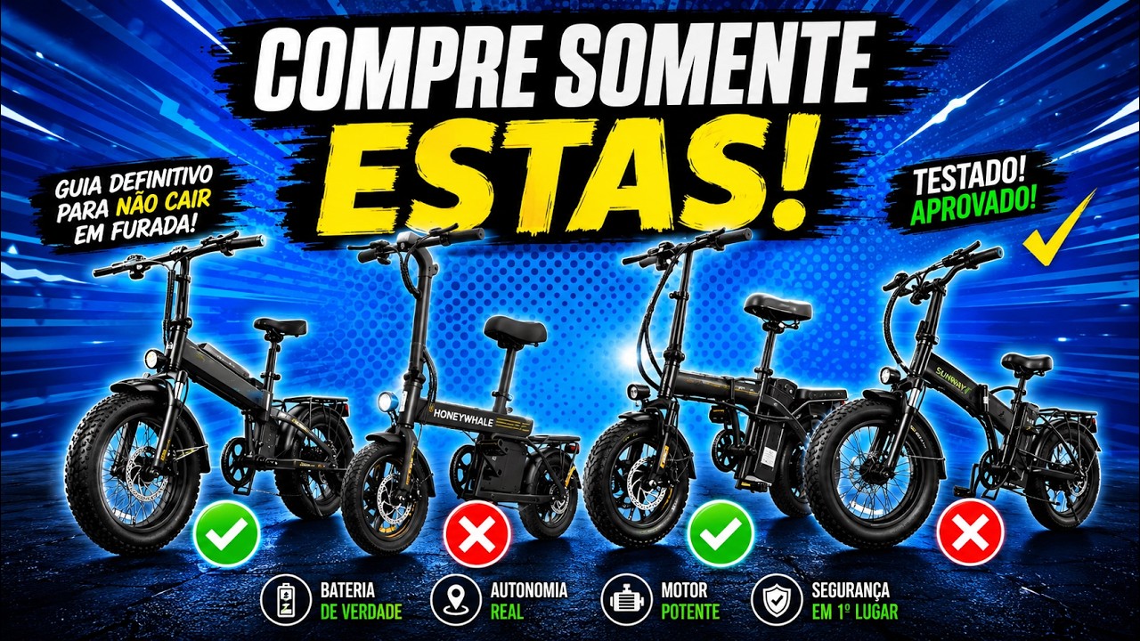 Qual BIKE ELÉTRICA DOBRÁVEL comprar em 2026 🚲 Testei as 5 melhores Cuidado com a nova Lei!