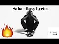 Saba - Busy Lyrics
