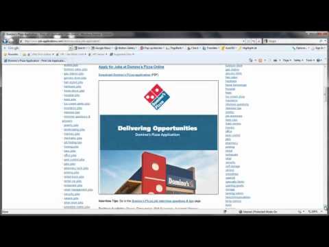Dominos Job Applications