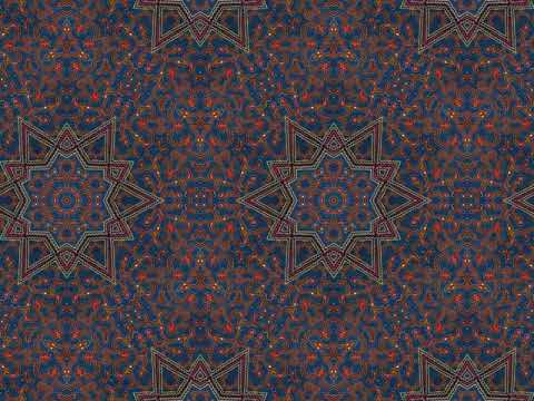 icaro shipibo with arabic patterns