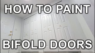 How To Prep And Paint Bifold Doors? Fix Old Paint Runs, Prime Pen And Crayon Marks. 2 Ways To Paint.