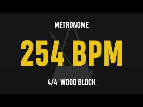 254 BPM 4/4 - Best Metronome (Sound : Wood block)