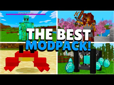 THE BEST SURVIVAL MODPACK For Minecraft Pocket Edition/Bedrock (MCPE, PC, Xbox, Switch, Playstation)