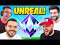 🔴LIVE - 4 YOUTUBERS GO FOR UNREAL IN FORTNITE!