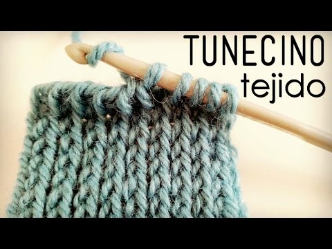 Punto Tejido tunecino (Crochet tunecino)