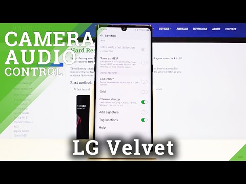 How to Use Camera Audio Control on LG Velvet