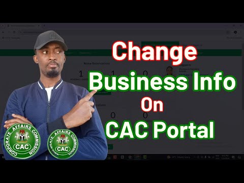 How To Change Business Info On CAC | CAC Business Registration