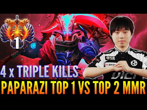 PAPARAZI (EURUS) Insane Juggernaut Play - 4 Tripple Kills In 1 Game - TOP  1 vs TOP 2 MMR - Dota 2