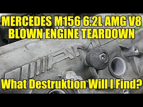 Mercedes M156 6.2L AMG V8 Motorschaden – Demontage. Welch eine Verwüstung!