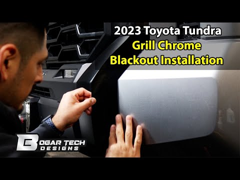 Toyota Tundra 2022-2025 Grille Chrome Delete Installation