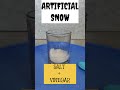 How to Make Artificial Snow with Salt and Vinegar | Easy DIY Winter Science  #schoolexperiment