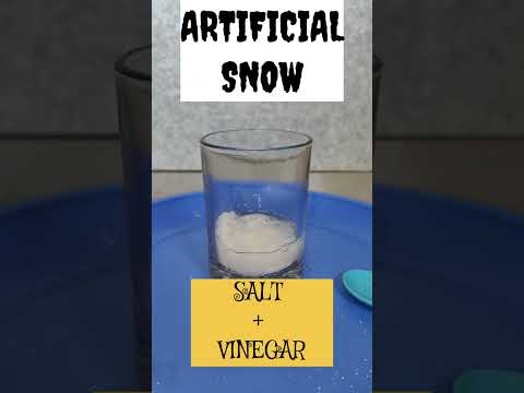 How to Make Artificial Snow with Salt and Vinegar | Easy DIY Winter Science  #schoolexperiment