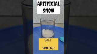 How to Make Artificial Snow with Salt and Vinegar | Easy DIY Winter Science  #schoolexperiment