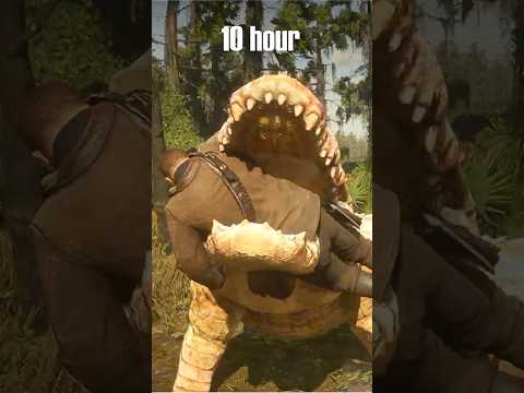 Bull Gator Hunt 10 hours vs 1000+ hours Gameplay RDR2