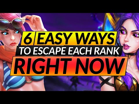 6 EASY WAYS to ESCAPE EVERY RANK RIGHT NOW - The BRUTAL TRUTH - League of Legends Tips Guide