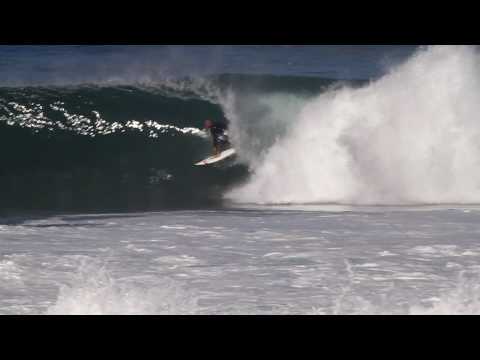 Pro Surfer Kelly Slater's double barrel at Backdoor