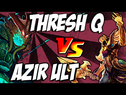 Azir Ult vs Thresh Q - Emperor's Divide vs Death Sentence by LoL Clash & Combo #lolclash