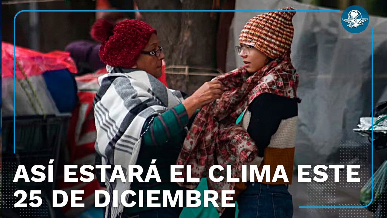Prepara la sombrilla: Así estará el clima esta Navidad