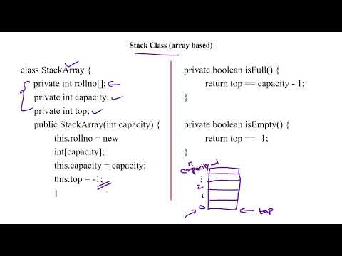27 Stack Implementation Using Array Part 1 Push Operation