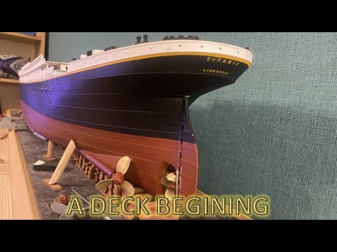 Radio Control Trumpeter 1:200 Titanic Build Part 28 - A Deck Begins