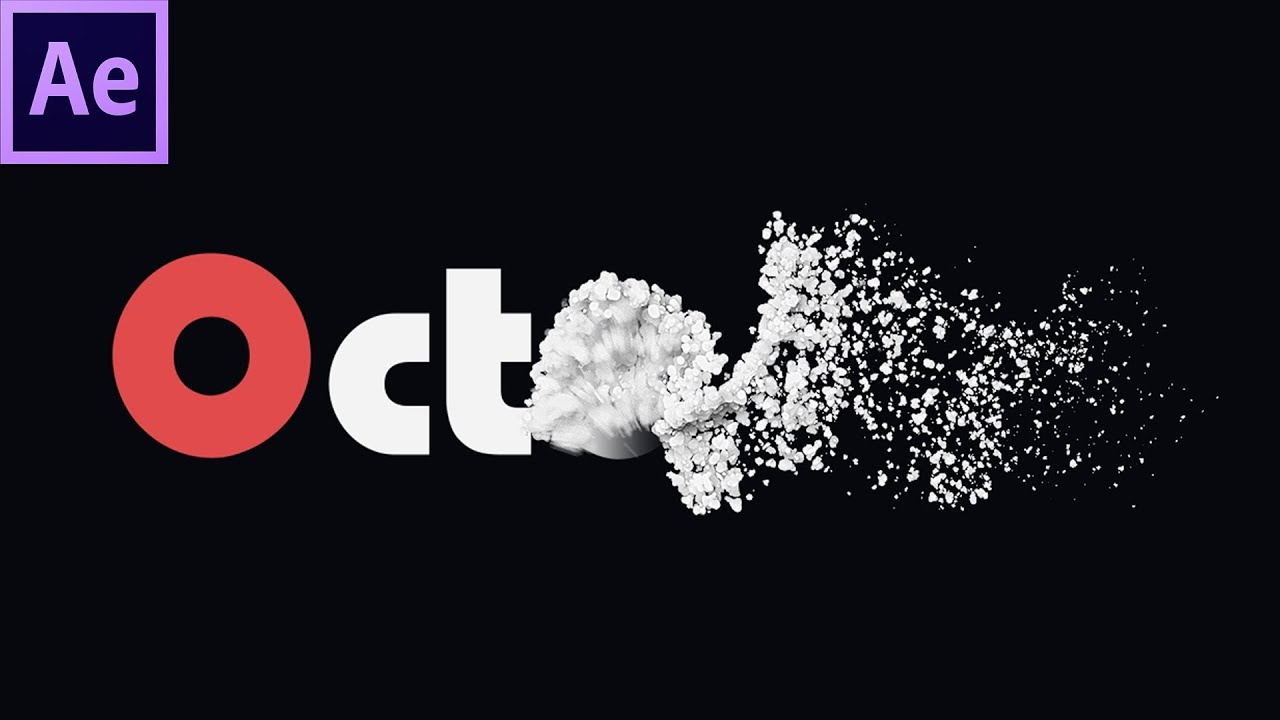 After Effects particles logo and text animation by Octopus Effects