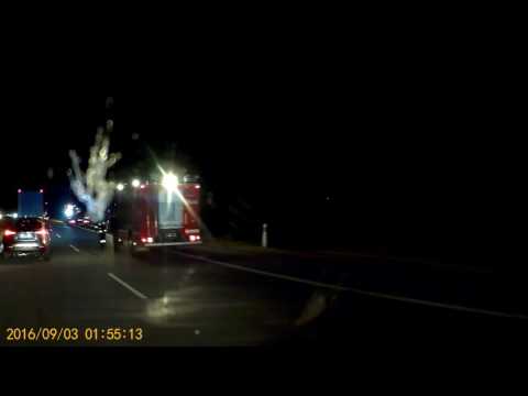 2016.09.2-3 Wypadek motocyklisty na A2 w kierunku Warszawy ok 181km