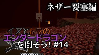 イヌとトラのエンダードラゴンを倒そう！Part.14 ～ネザー要塞編～