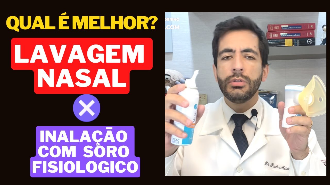 Quando usar a lavagem nasal e a inalaçāo com soro fisiologico. Dicas práticas
